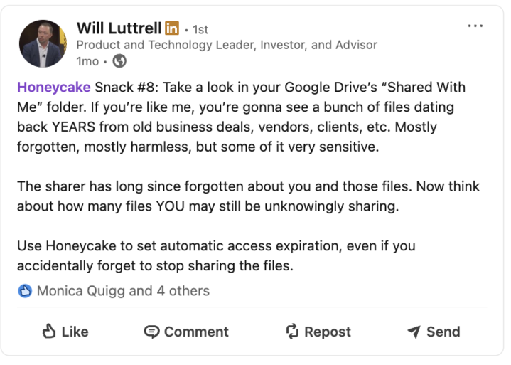 Honeycake Snack #8 - Google Drive shared folder vulnerability